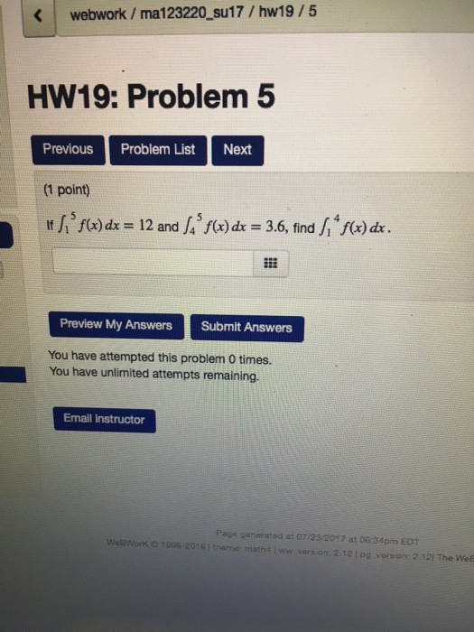 Solved If Integral F X Dx And Integral F X Dx Chegg