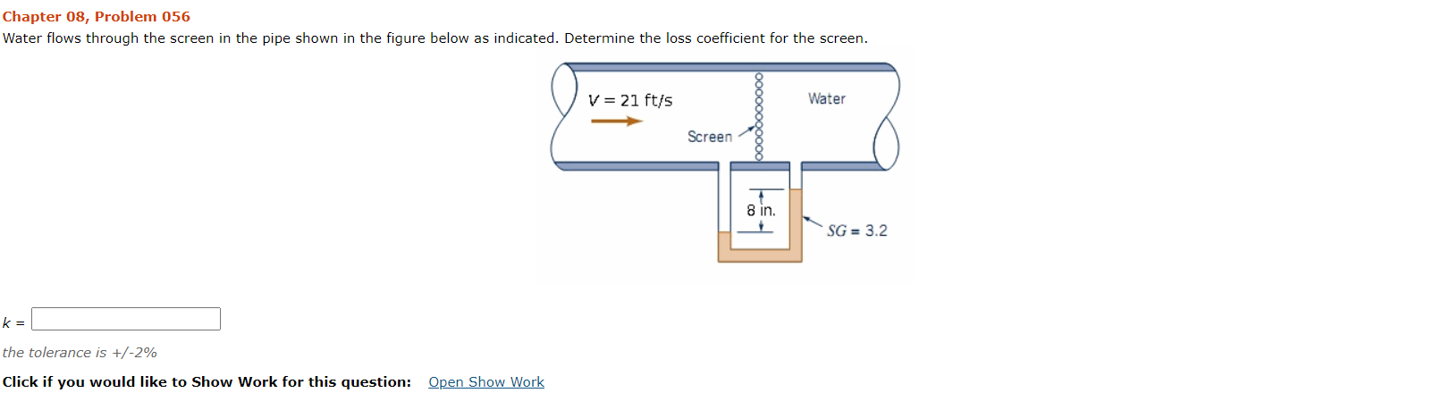 Solved Chapter Problem Water Flows Through The Chegg