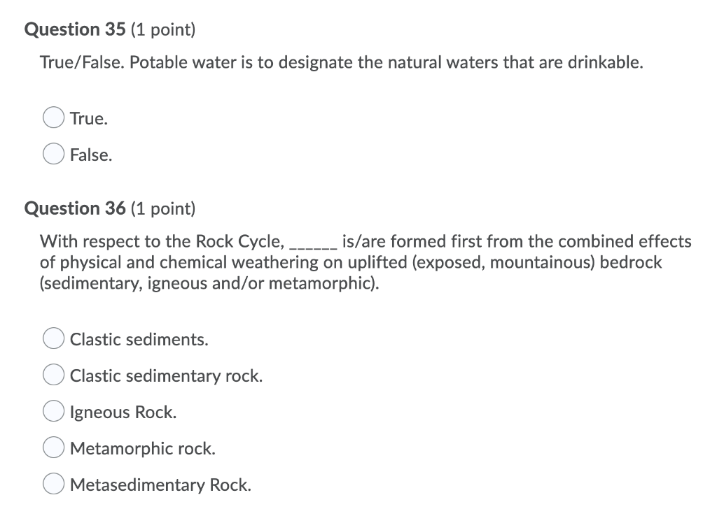 Solved Question 33 1 Point Limestone Is Dissolved Chegg