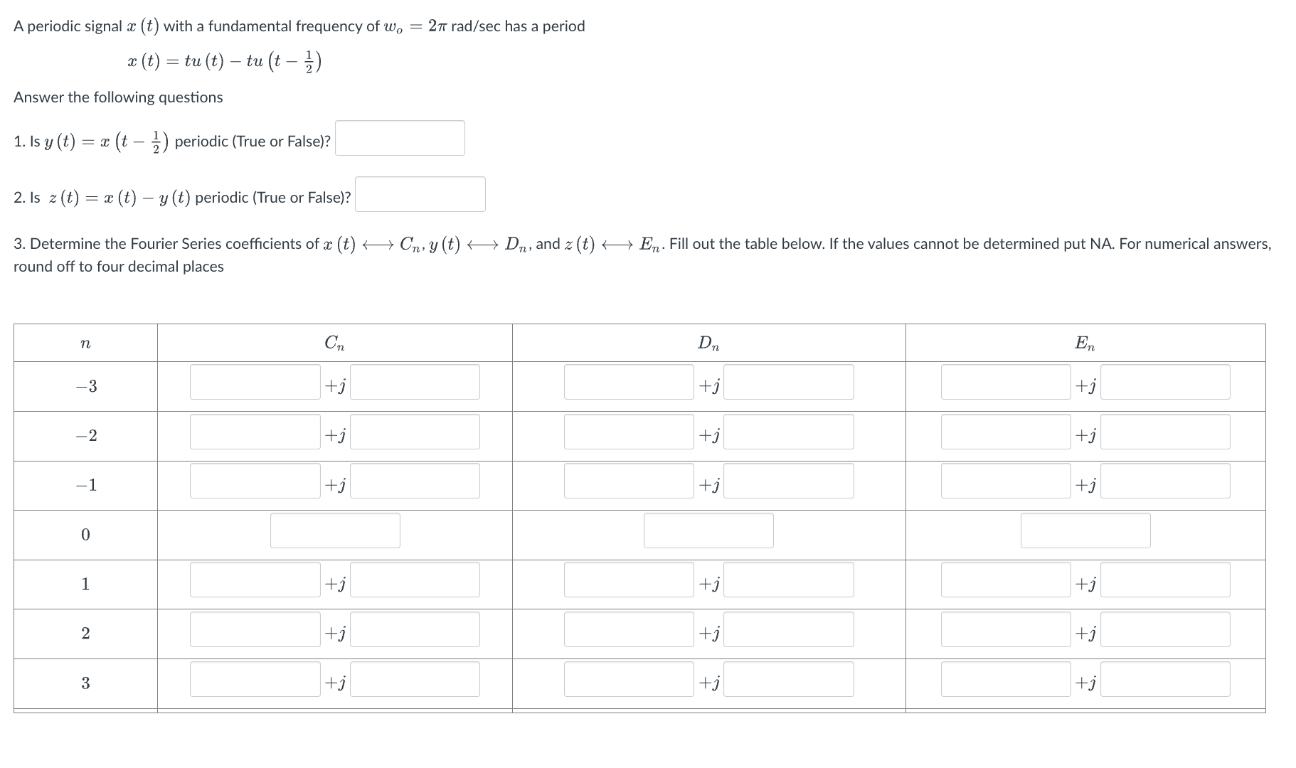 Solved A Periodic Signal X T With A Fundamental Frequency Chegg