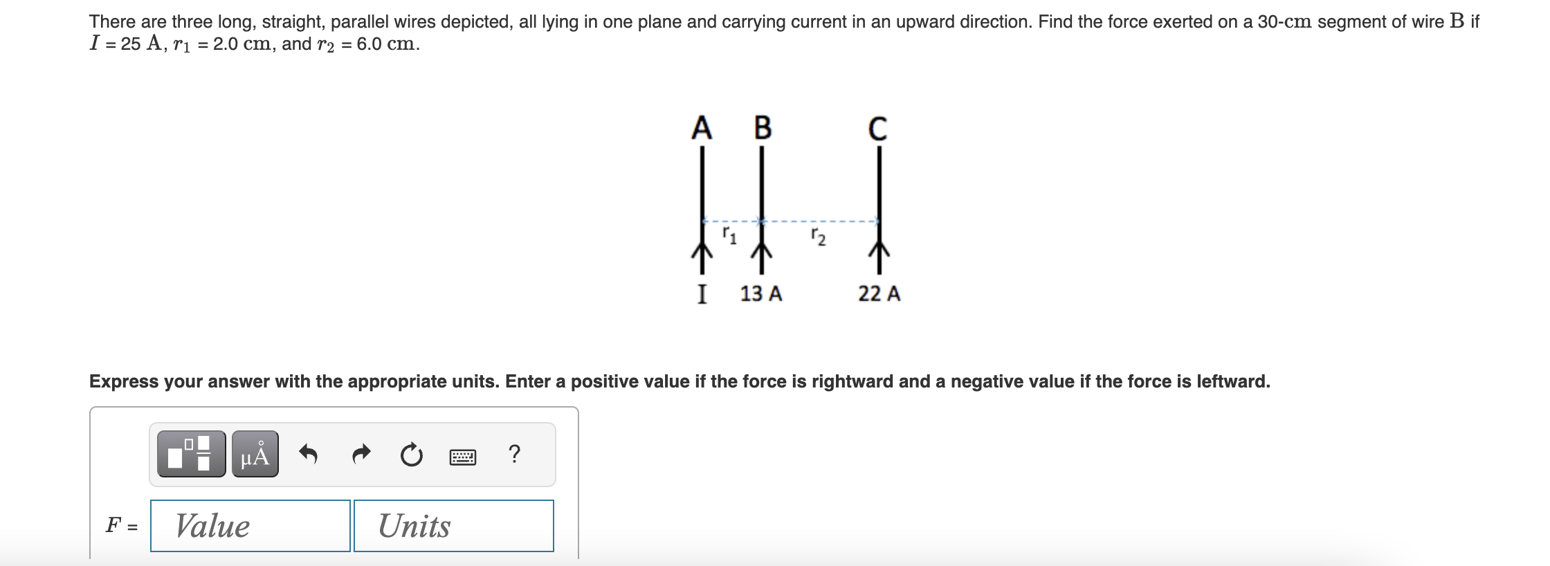 Solved There Are Three Long Straight Parallel Wires Chegg