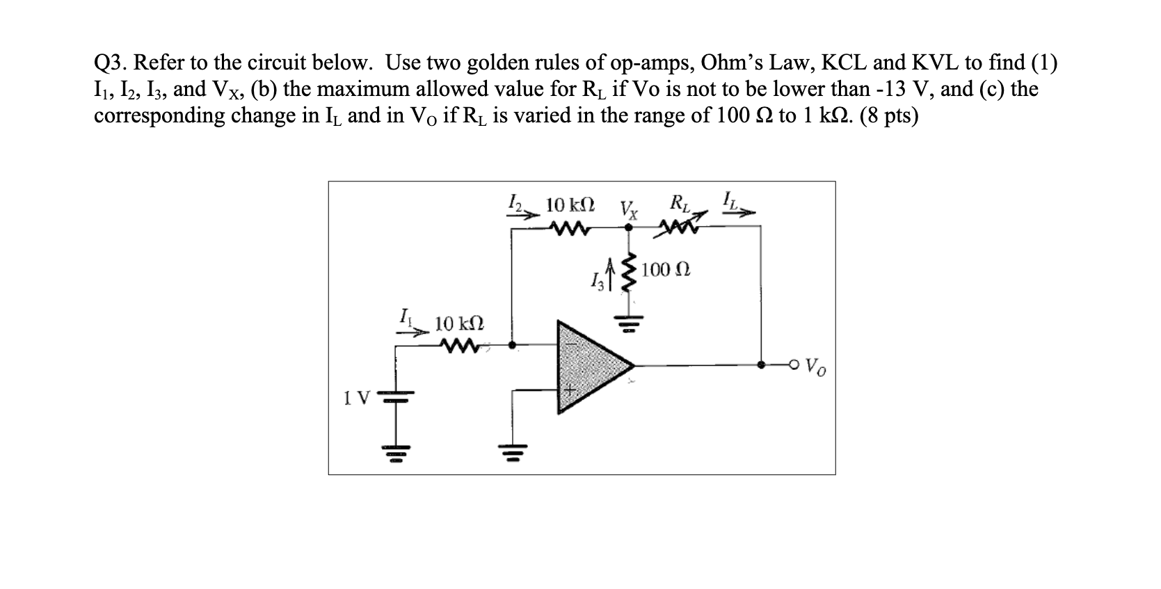 Solved Q3 Refer To The Circuit Below Use Two Golden R