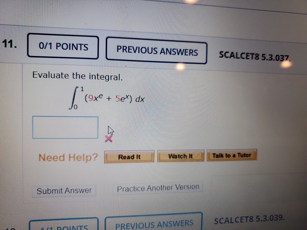 Solved Points Previous Answers Scalcet Chegg