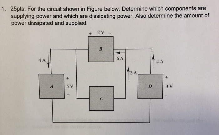 Solved 1 25pts For The Circuit Shown In Figure Below Chegg