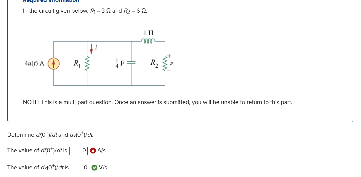 Solved In The Circuit Given Below R And R Note Chegg