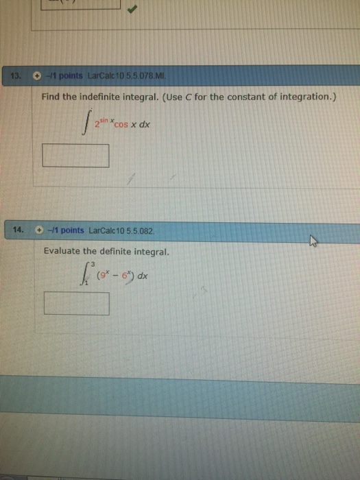 Solved 13 1 Points LarCalc 10 5 5 078 MI Find The Chegg