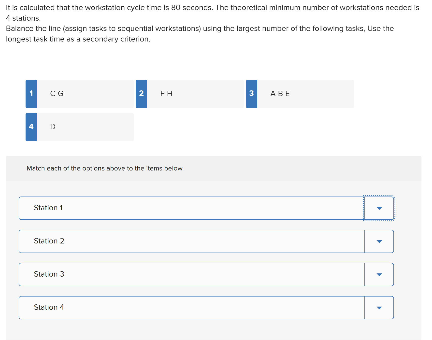 Solved The Desired Daily Output For An Assembly Line Is Chegg