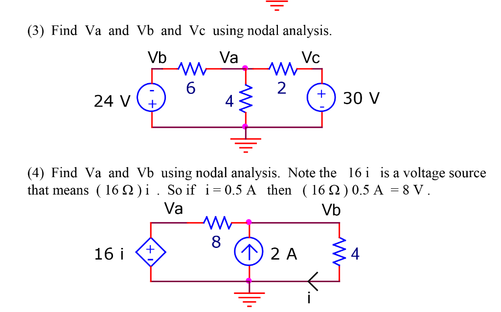 Solved Find Va And Vb And Vc Using Nodal Analysis Vb Va Chegg