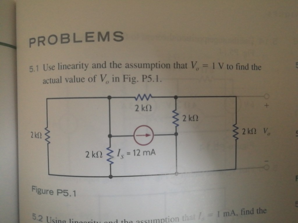 Solved PROBLEMS 51 Use Linearity And The Assumption That V Chegg