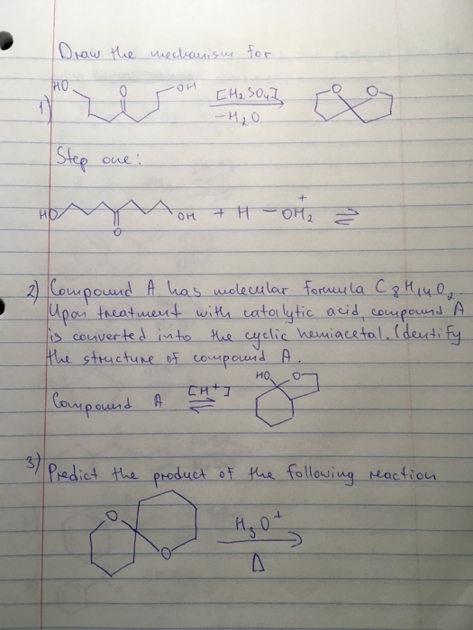 Solved Draw The Mechanism For Step One Compound A Has Chegg