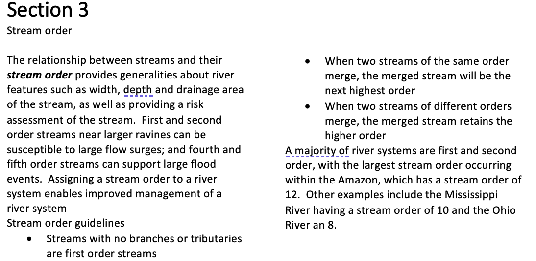 Solved Stream Order The Relationship Between Streams And Chegg