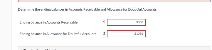 Determine The Ending Balances In Accounts Receivable Chegg