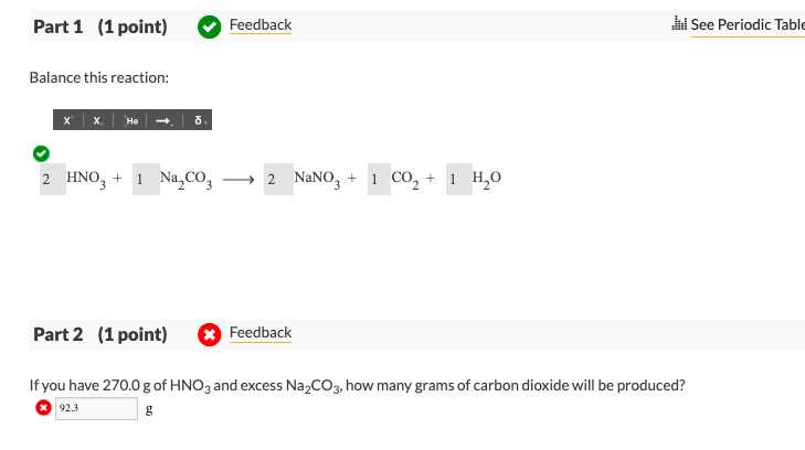 Solved Part Point Feedback M See Periodic Table Chegg