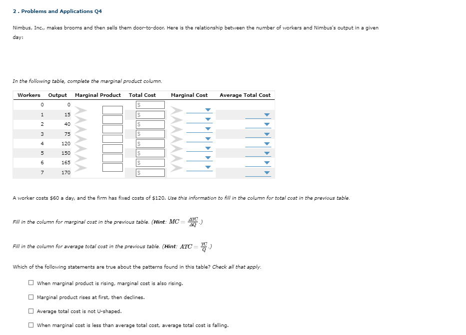 Solved Problems And Applications Q Nimbus Inc Makes Chegg