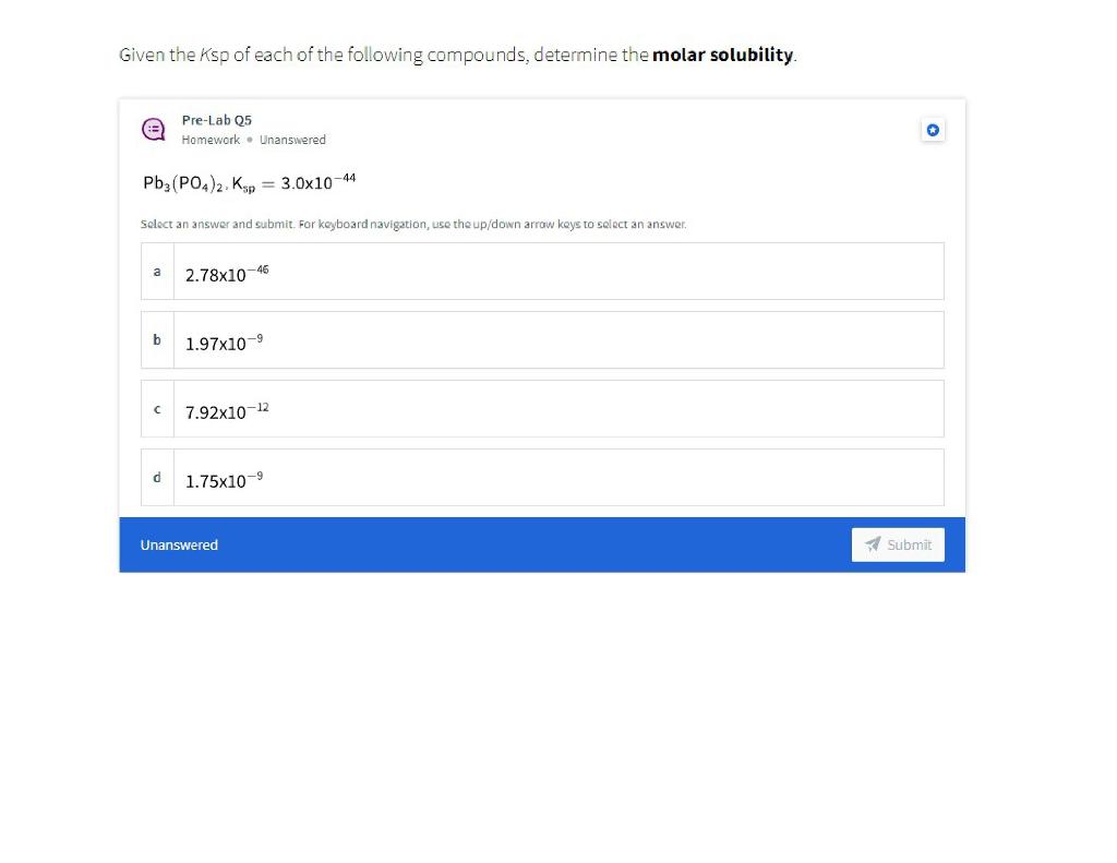 Solved Given The Ksp Of Each Of The Following Compounds Chegg