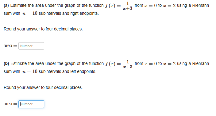 Solved A Estimate The Area Under The Graph Of The Function Chegg