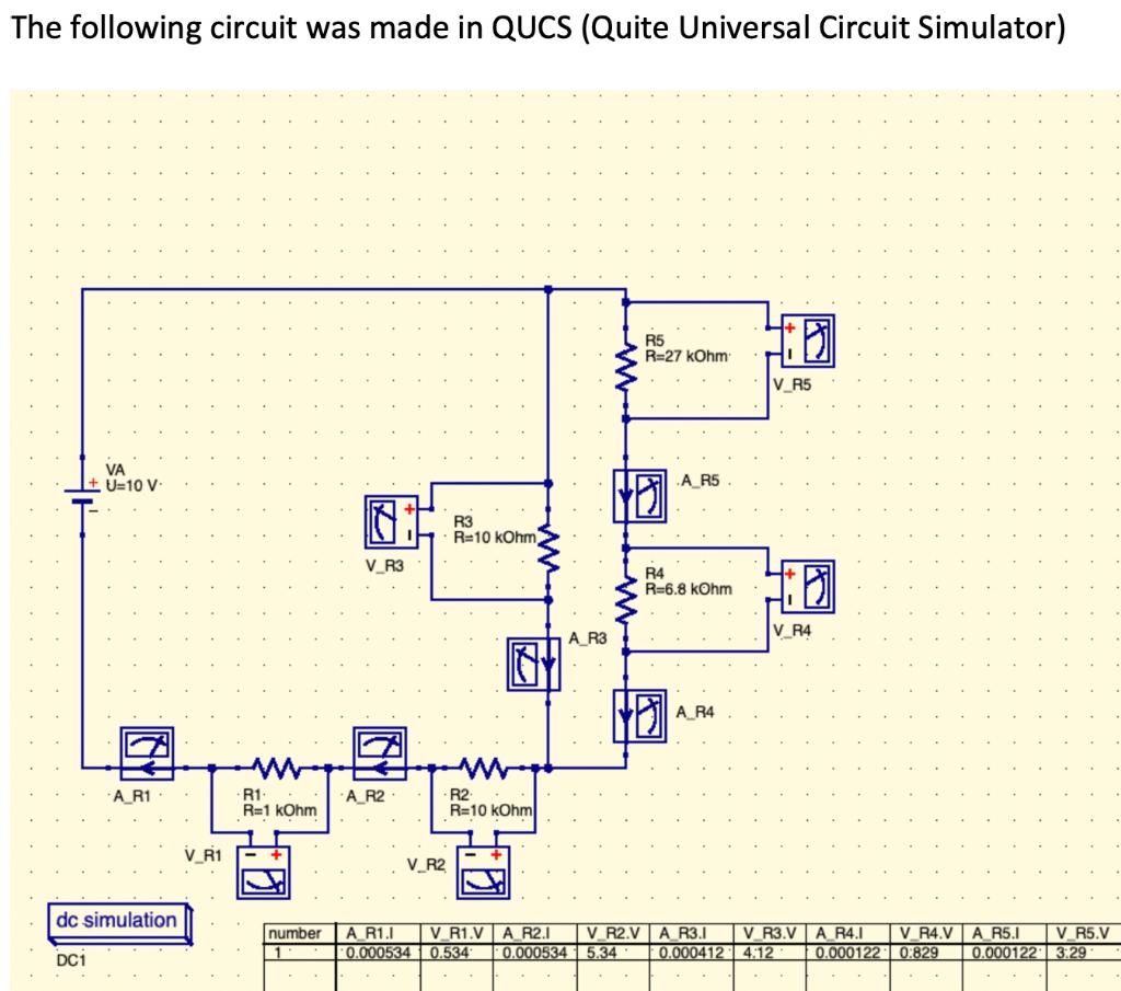 Solved The Following Circuit Was Made In QUCS Quite Chegg