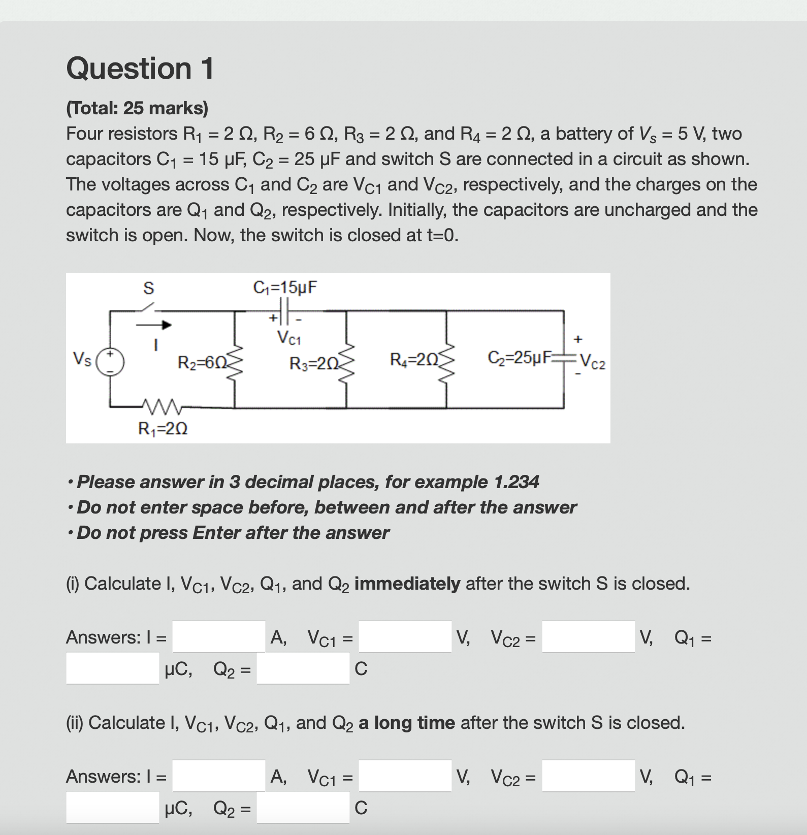 Solved Total Marks Four Resistors R R R Chegg