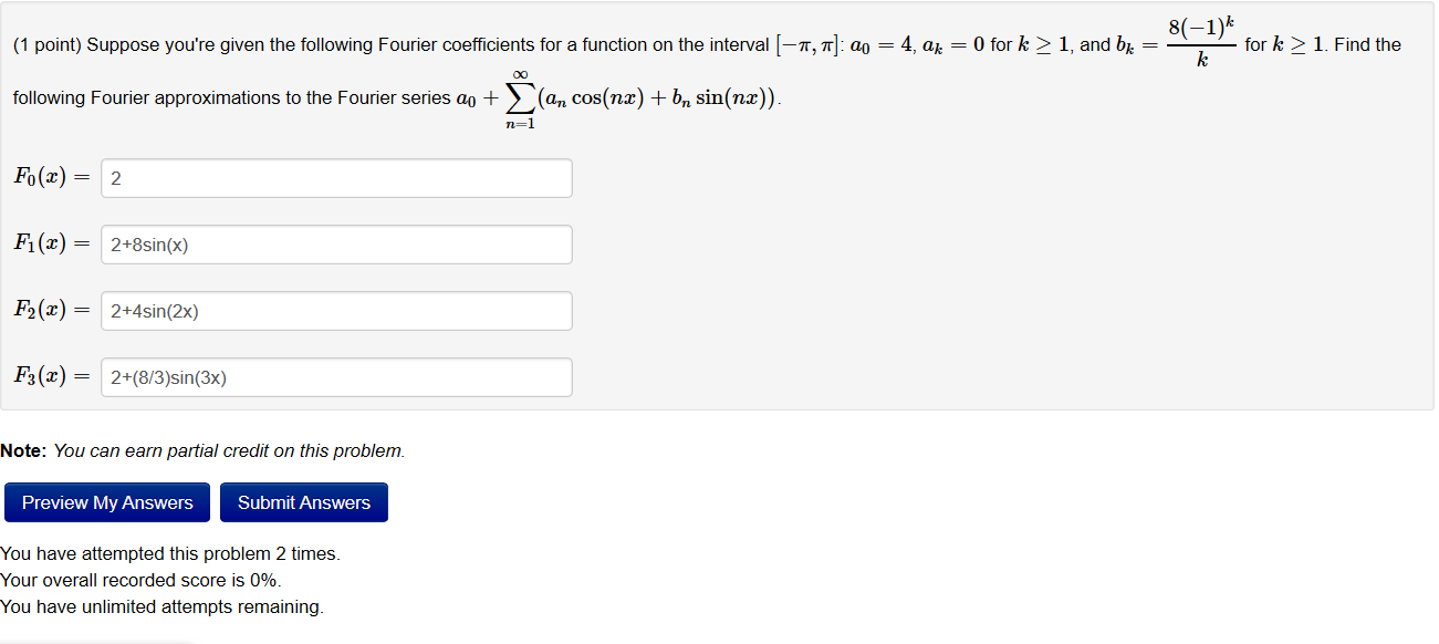 Solved 8 1 K 1 Point Suppose You Re Given The Following Chegg