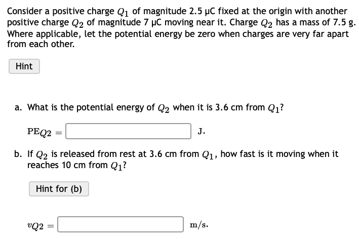 Solved Consider A Positive Charge Q Of Magnitude C Chegg