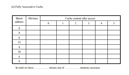 Solved Pointsl Assume Caches Each Consisting Of Chegg