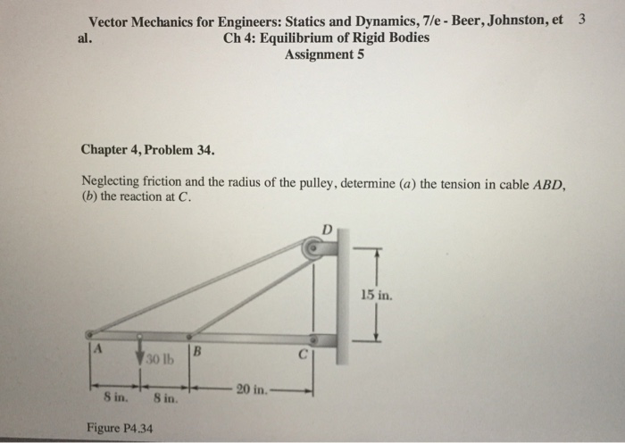 Solved Et Vector Mechanics For Engineers Statics And Chegg