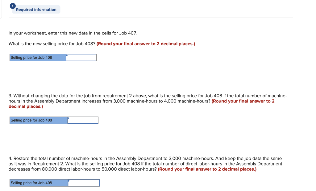 Solved Chapter Applying Excel Data Markup On Job Cost Chegg