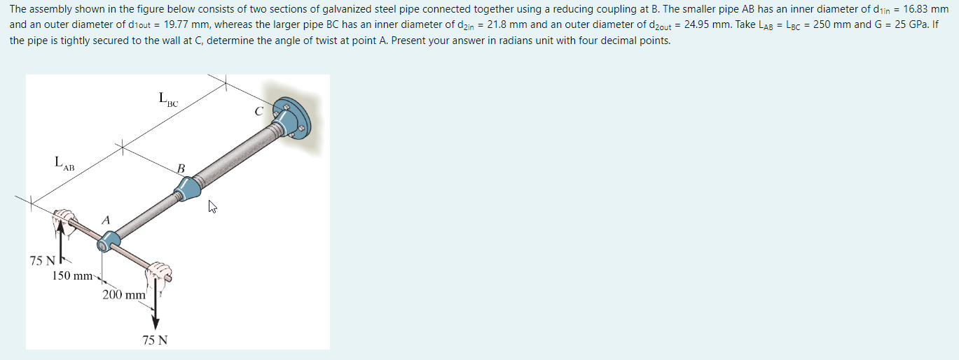 Solved The Assembly Shown In The Figure Below Chegg