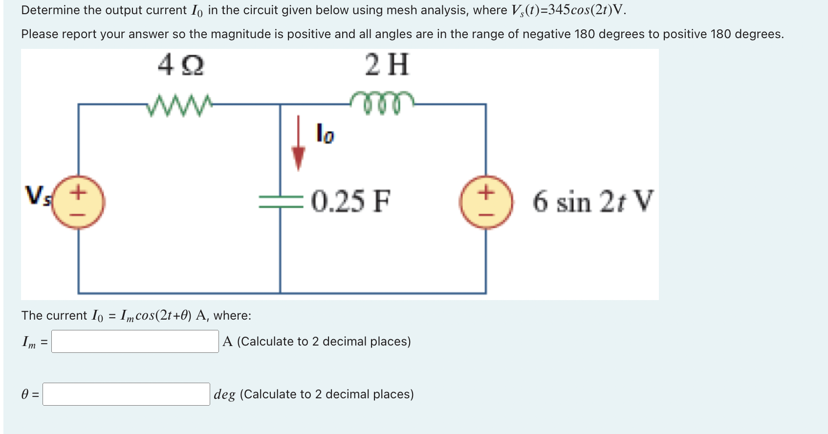 Solved Determine The Output Current I In The Circuit Given Chegg