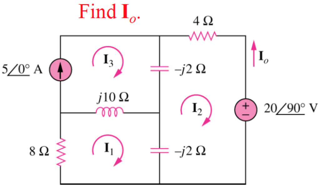 Solved Use Phasor Math And Kvl To Solve For The Current Chegg