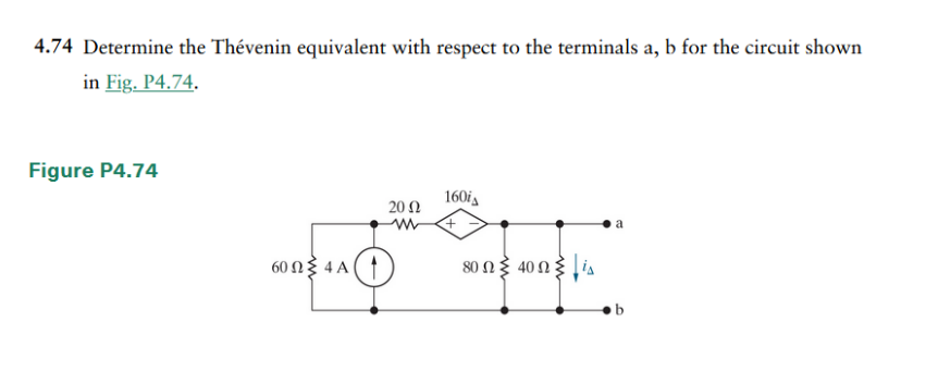 Solved Determine The Th Venin Equivalent With Respect Chegg