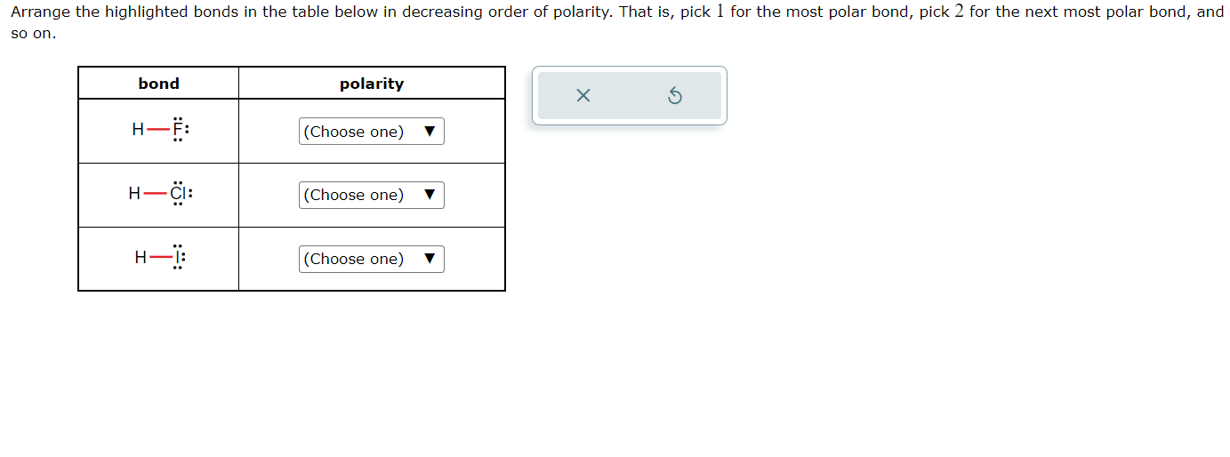 Solved Arrange The Highlighted Bonds In The Table Below In Chegg