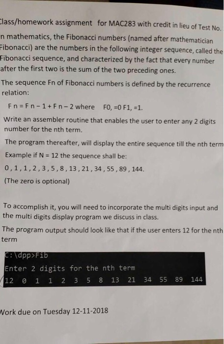 Solved Lass Homework Assignment For Mac With Credit In Chegg