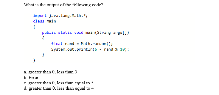 Solved What Is The Output Of The Following Code Import Chegg