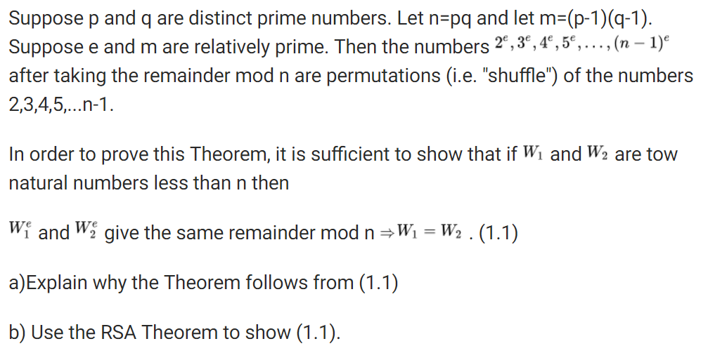 Suppose P And Q Are Distinct Prime Numbers Let N Pq Chegg