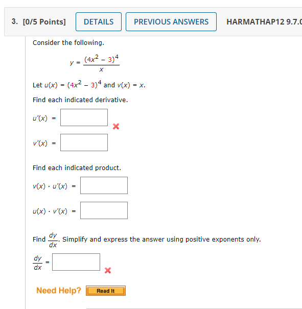 Solved Consider The Following Y X X Let U X X Chegg