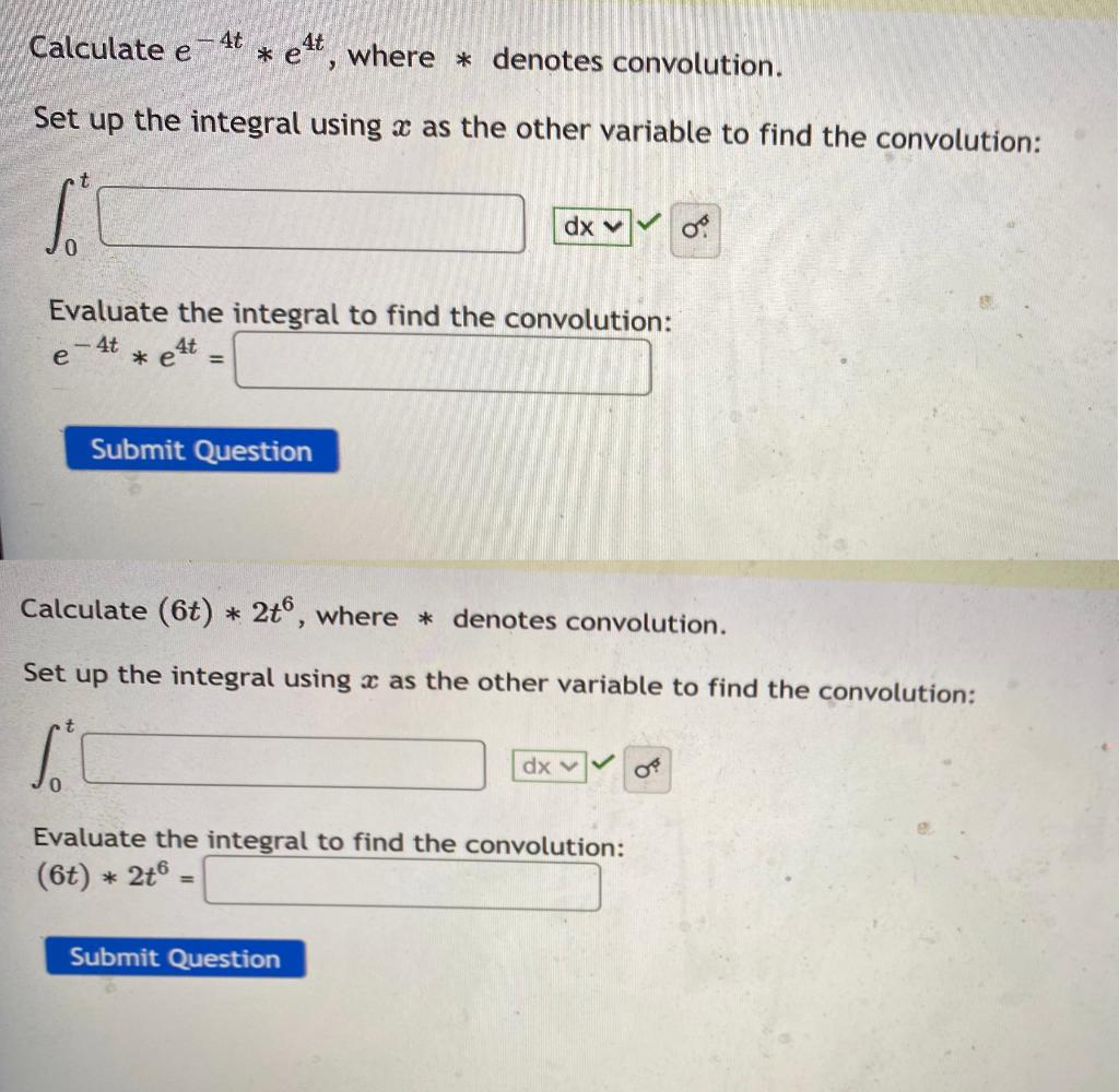 Solved Calculate E E T Where Denotes Convolution Set Chegg