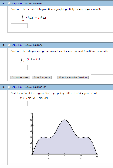 Solved Points Larcalc Evaluate The Definite Chegg