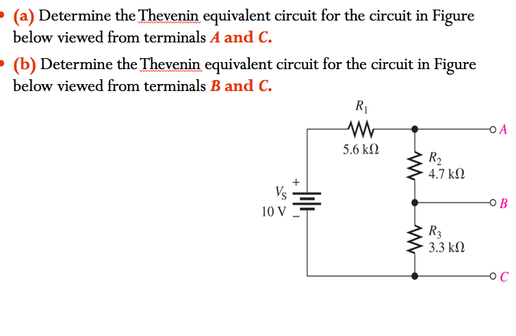 Solved A Determine The Thevenin Equivalent Circuit For Chegg