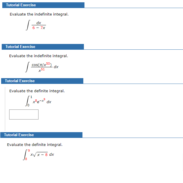 Solved Tutorial Exercise Evaluate The Indefinite Integral Chegg