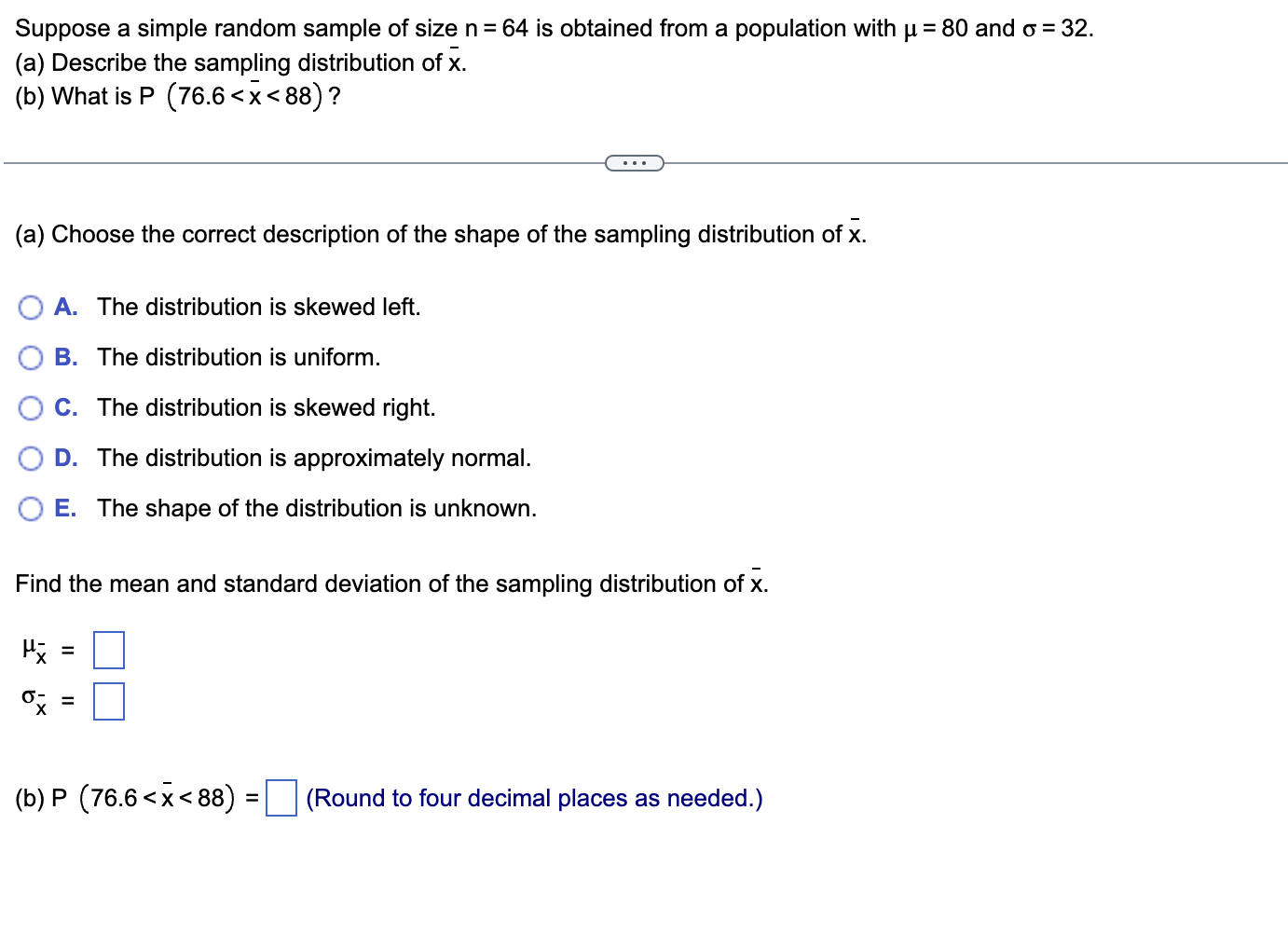 Solved Suppose A Simple Random Sample Of Size N Is Chegg