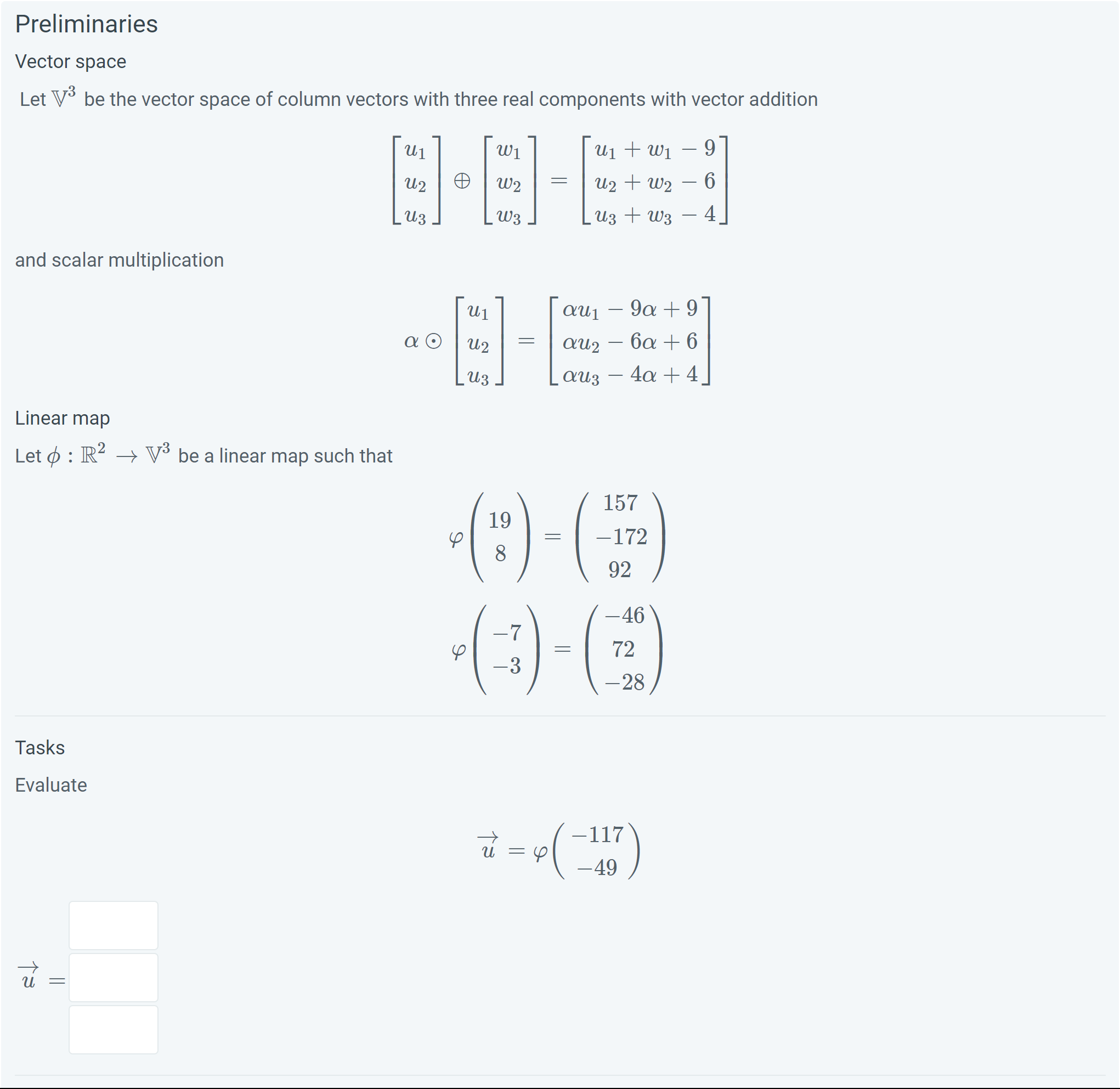 Solved Preliminaries Vector Space Let V Be The Vector Space Chegg