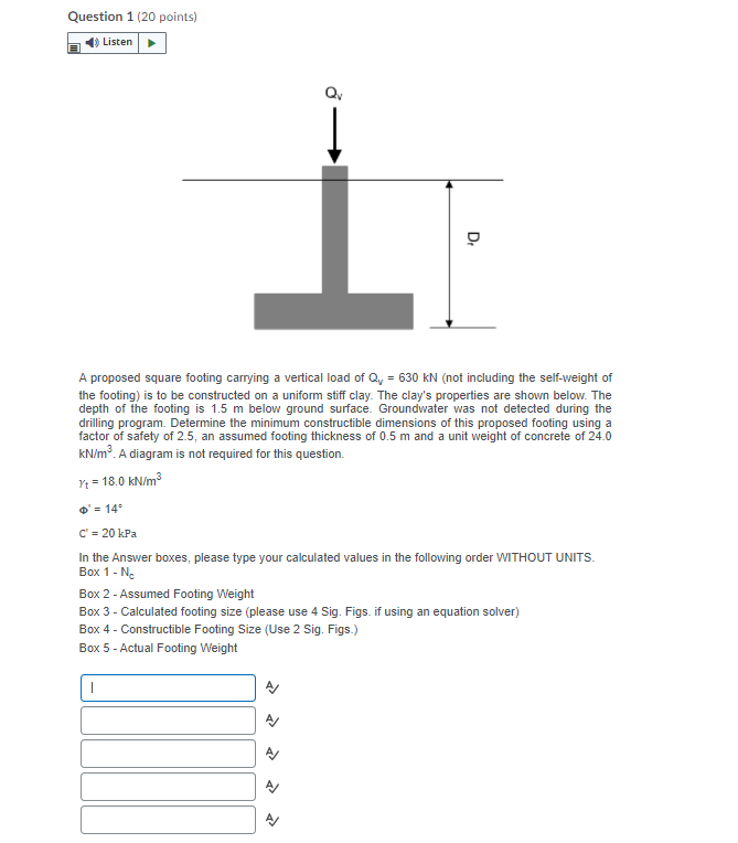 Solved Question Points Listen Q D A Proposed Square Chegg