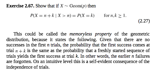 Solved Exercise Show That If X Geom P Then Chegg