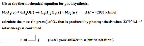 Thermochemical Equation - Mr Lowe's Science and Chemistry