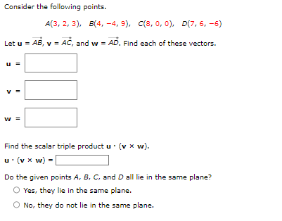 Solved Consider The Following Points Chegg