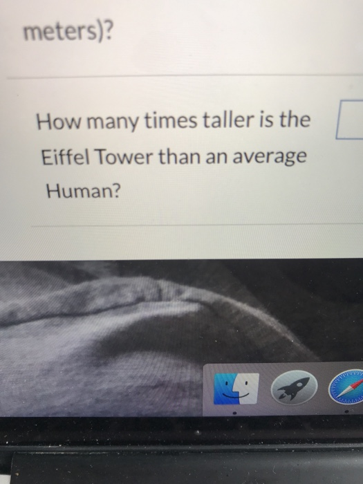 Solved Meters How Many Times Taller Is The Eiffel Tower Chegg