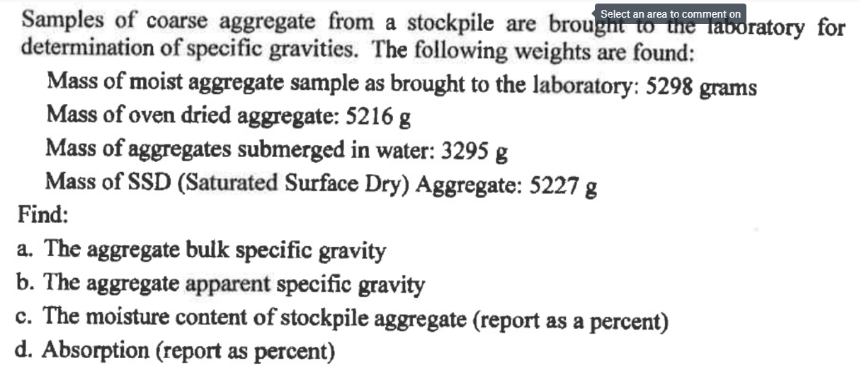 Solved Samples Of Coarse Aggregate From A Stockpile Are Chegg