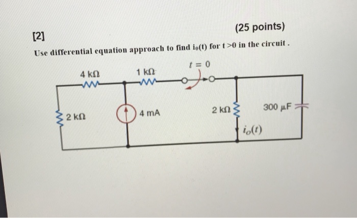 Solved 121 Use Differential Equation Approach To Find Io T Chegg