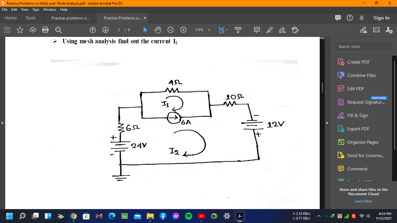 Solved A Practice Problems On Mesh And Node Analysis Pdf Chegg